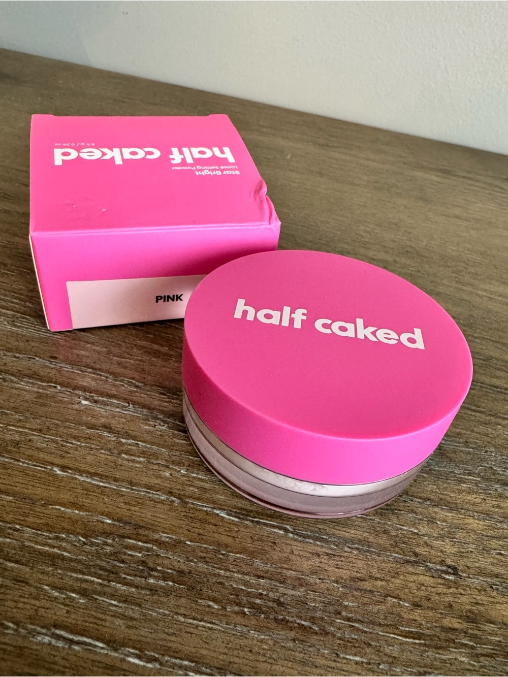 half caked Loose Setting Powder - Pink Matte Finish